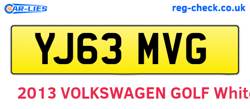 YJ63MVG are the vehicle registration plates.