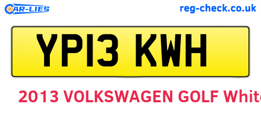 YP13KWH are the vehicle registration plates.