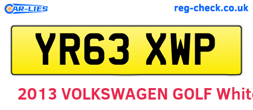 YR63XWP are the vehicle registration plates.