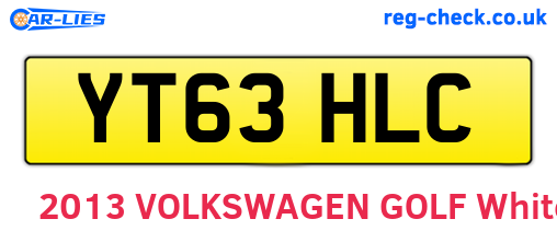 YT63HLC are the vehicle registration plates.