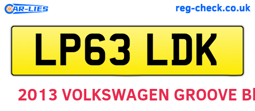 LP63LDK are the vehicle registration plates.
