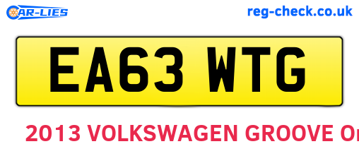 EA63WTG are the vehicle registration plates.