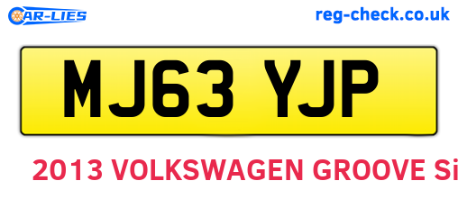 MJ63YJP are the vehicle registration plates.