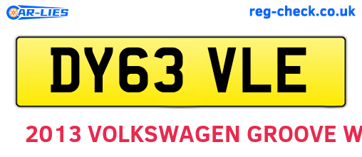 DY63VLE are the vehicle registration plates.
