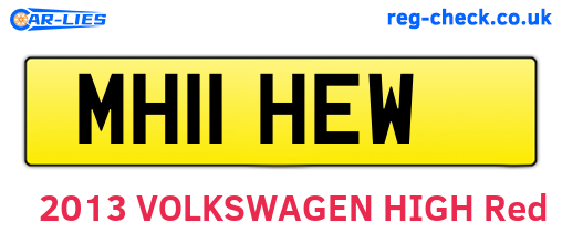 MH11HEW are the vehicle registration plates.