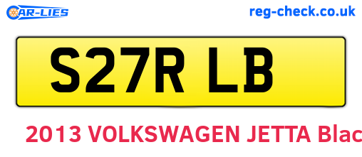 S27RLB are the vehicle registration plates.