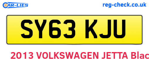 SY63KJU are the vehicle registration plates.