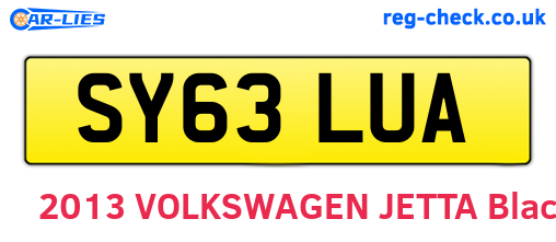SY63LUA are the vehicle registration plates.
