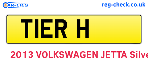 T1ERH are the vehicle registration plates.