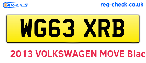 WG63XRB are the vehicle registration plates.