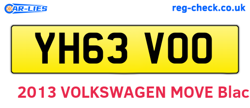 YH63VOO are the vehicle registration plates.
