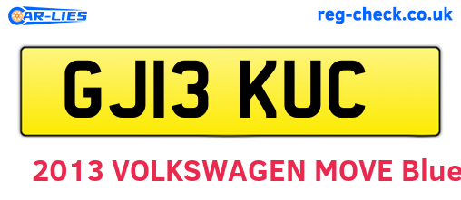 GJ13KUC are the vehicle registration plates.