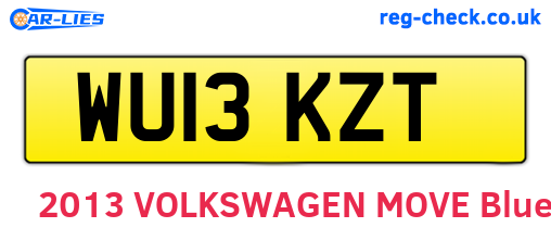 WU13KZT are the vehicle registration plates.