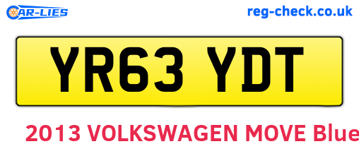 YR63YDT are the vehicle registration plates.