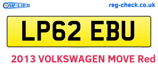 LP62EBU are the vehicle registration plates.