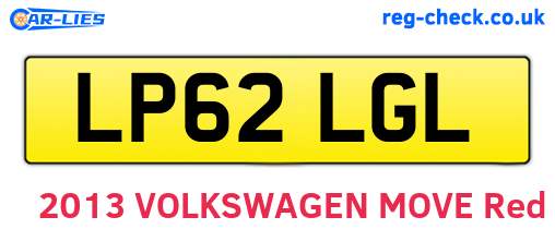 LP62LGL are the vehicle registration plates.