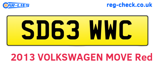 SD63WWC are the vehicle registration plates.