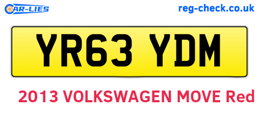 YR63YDM are the vehicle registration plates.