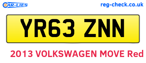 YR63ZNN are the vehicle registration plates.
