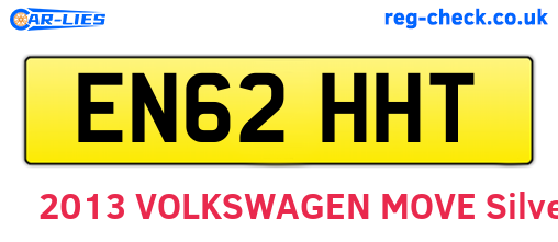 EN62HHT are the vehicle registration plates.