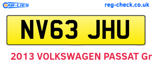 NV63JHU are the vehicle registration plates.