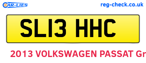 SL13HHC are the vehicle registration plates.
