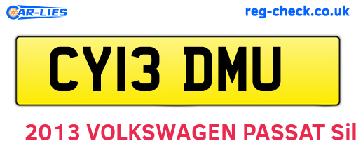 CY13DMU are the vehicle registration plates.