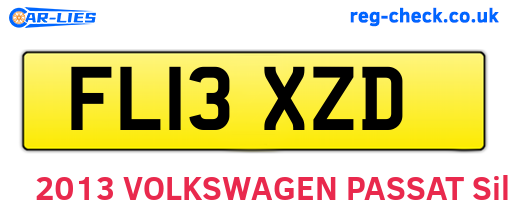 FL13XZD are the vehicle registration plates.