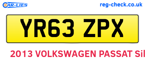 YR63ZPX are the vehicle registration plates.