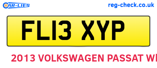 FL13XYP are the vehicle registration plates.