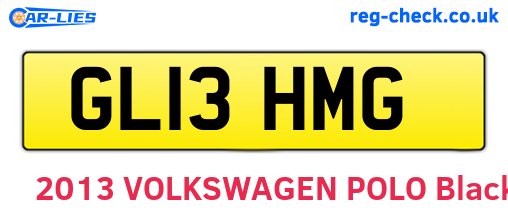GL13HMG are the vehicle registration plates.