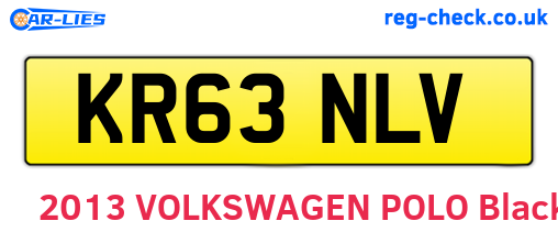 KR63NLV are the vehicle registration plates.