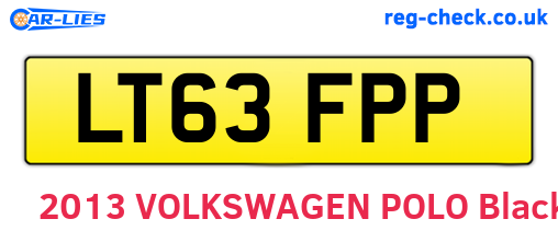 LT63FPP are the vehicle registration plates.