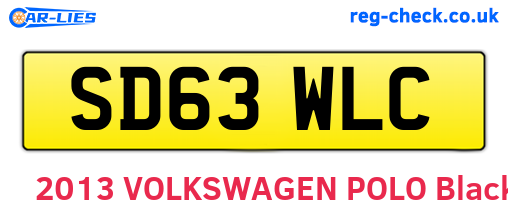 SD63WLC are the vehicle registration plates.