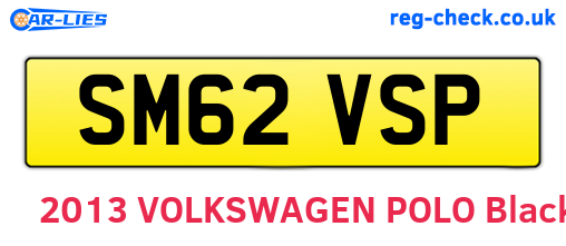 SM62VSP are the vehicle registration plates.