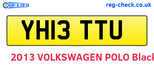 YH13TTU are the vehicle registration plates.