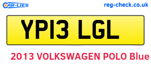 YP13LGL are the vehicle registration plates.