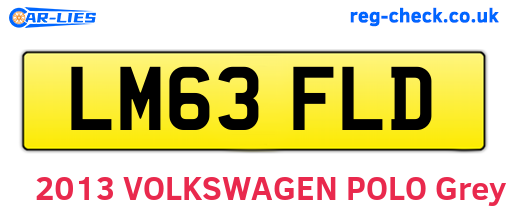 LM63FLD are the vehicle registration plates.