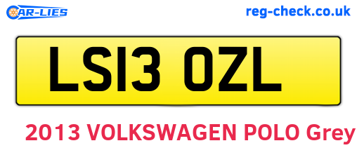 LS13OZL are the vehicle registration plates.