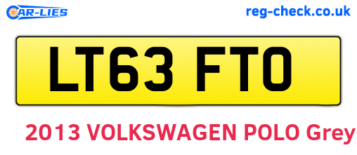 LT63FTO are the vehicle registration plates.