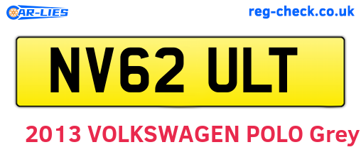 NV62ULT are the vehicle registration plates.