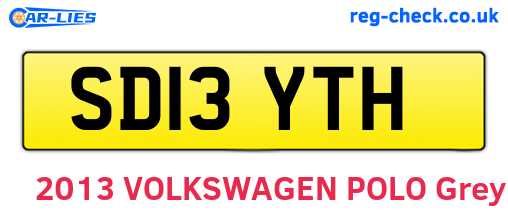 SD13YTH are the vehicle registration plates.