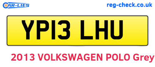 YP13LHU are the vehicle registration plates.