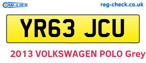 YR63JCU are the vehicle registration plates.