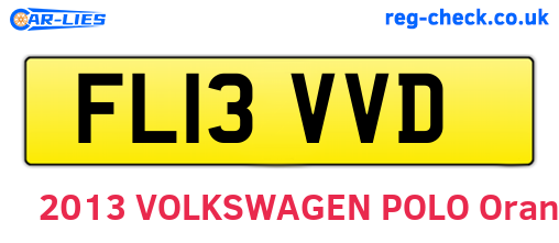 FL13VVD are the vehicle registration plates.