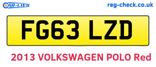 FG63LZD are the vehicle registration plates.