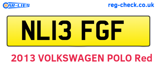 NL13FGF are the vehicle registration plates.
