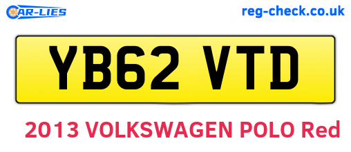 YB62VTD are the vehicle registration plates.