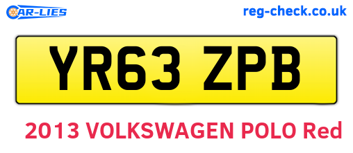 YR63ZPB are the vehicle registration plates.