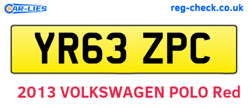 YR63ZPC are the vehicle registration plates.
